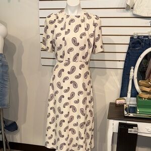 Ann Taylor Elegant Paisley Print Dress